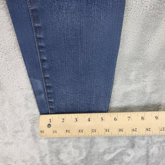 Madewell Skinny Skinny Jeans Womens 27 Blue Stretch Distressed Denim Mid Rise - Picture 7 of 12